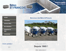 Tablet Screenshot of betonstfrancois.com